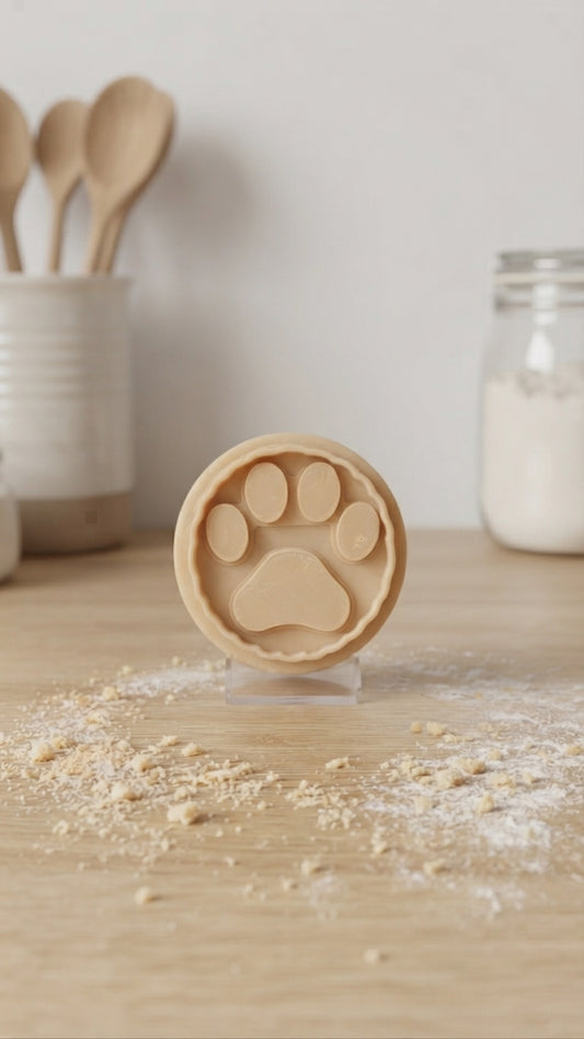 Emporte-pièce rond empreinte de patte de chien – photo 2