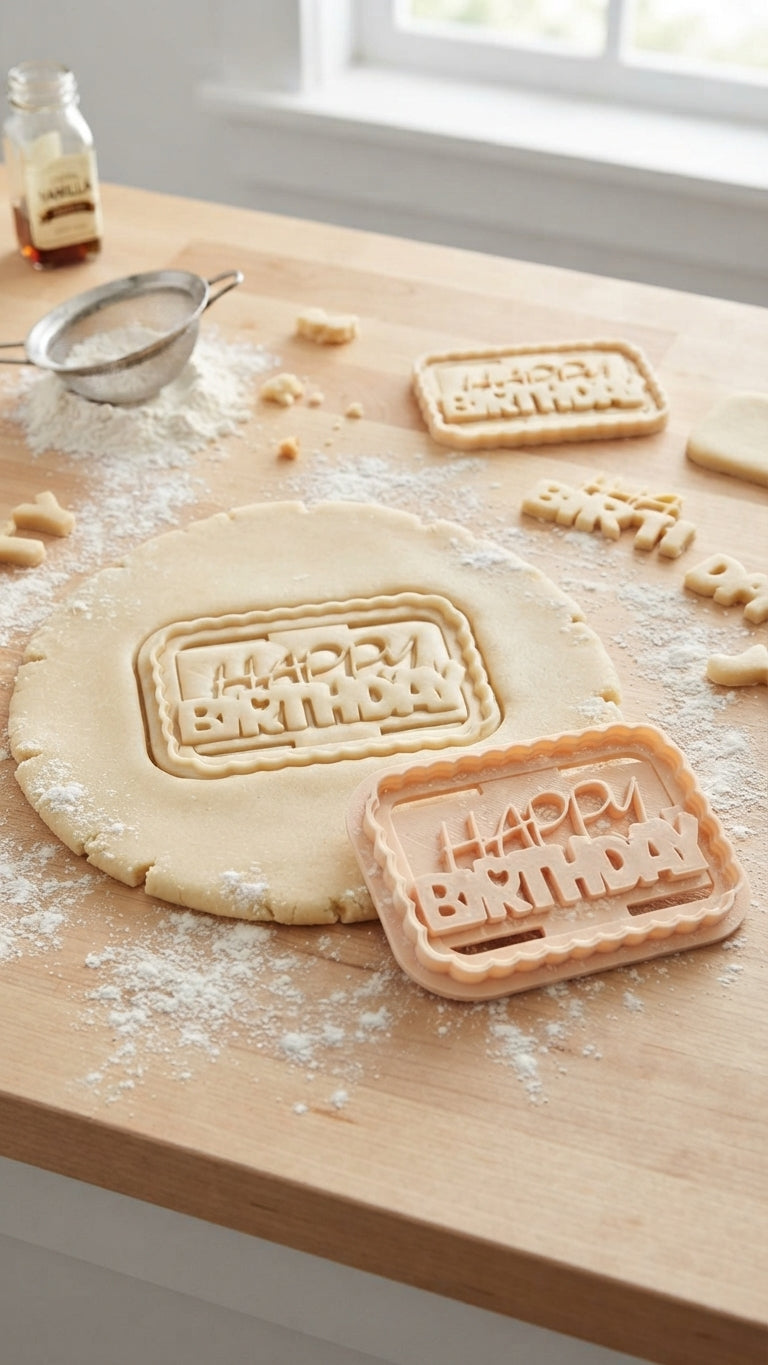 Emporte-pièce « Happy birthday » pour biscuits d'anniversaire – photo 2