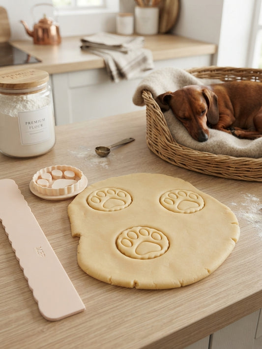 Emporte-pièce rond empreinte de patte de chien