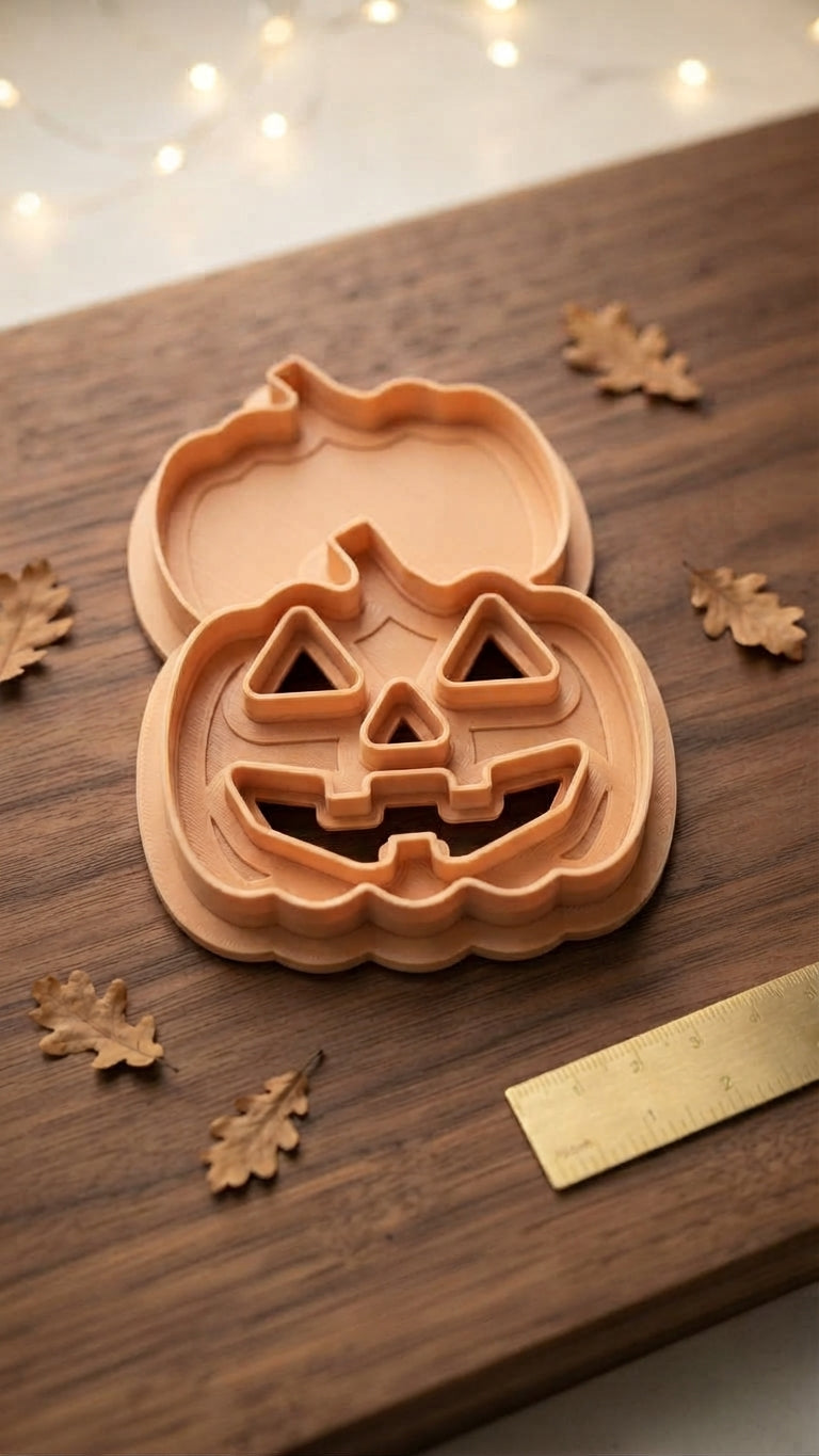 Emporte-pièce citrouille pour biscuit fourré d'Halloween