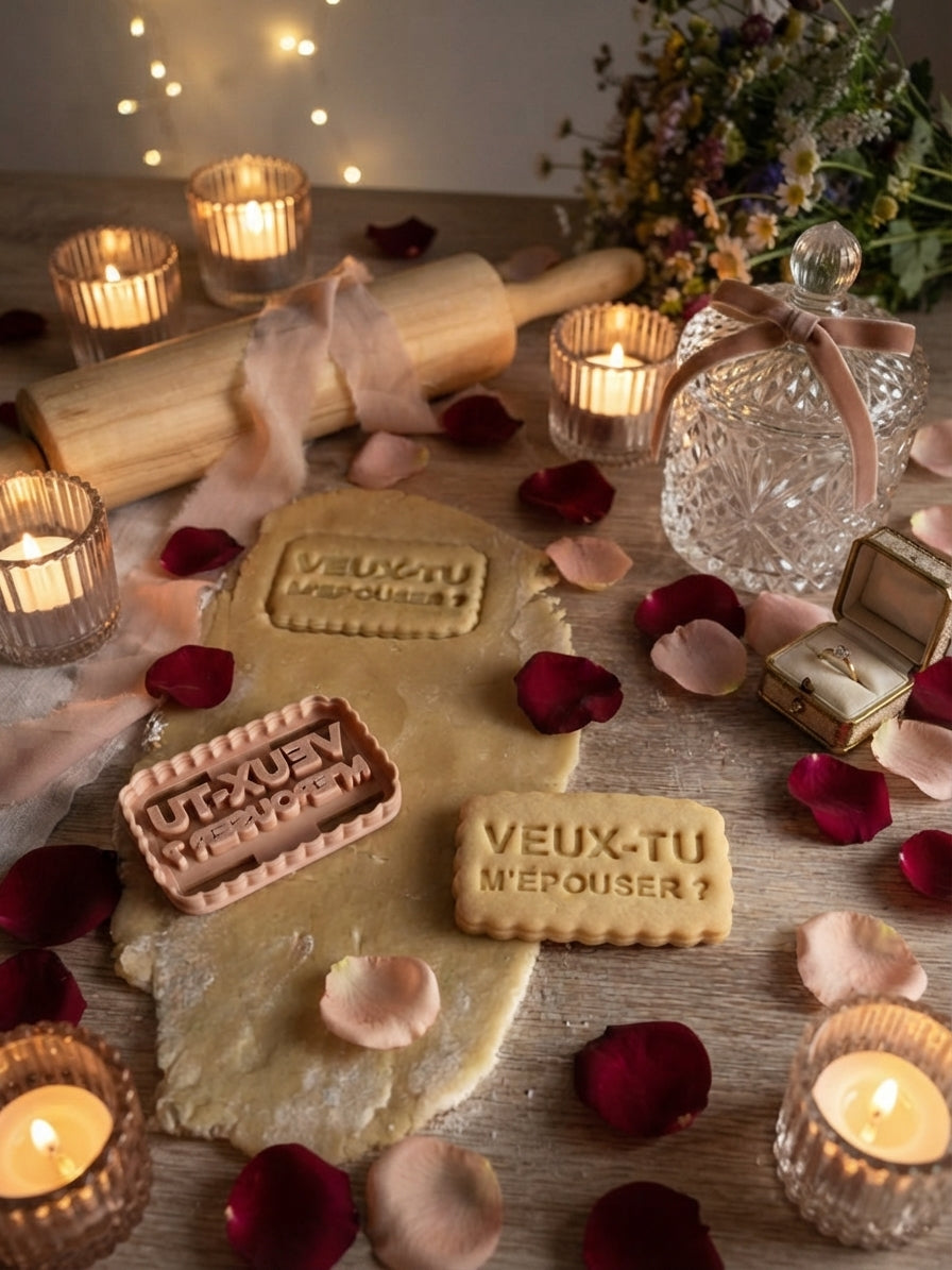 Emporte-pièce « Veux-tu m'épouser ? » pour demande en mariage – photo 2