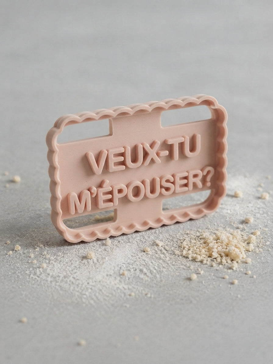 Emporte-pièce « Veux-tu m'épouser ? » pour demande en mariage