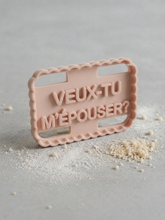 Emporte-pièce « Veux-tu m'épouser ? » pour demande en mariage