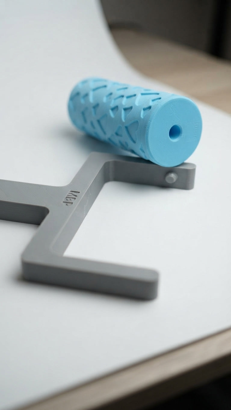 Manche pour rouleaux à motif interchangeables