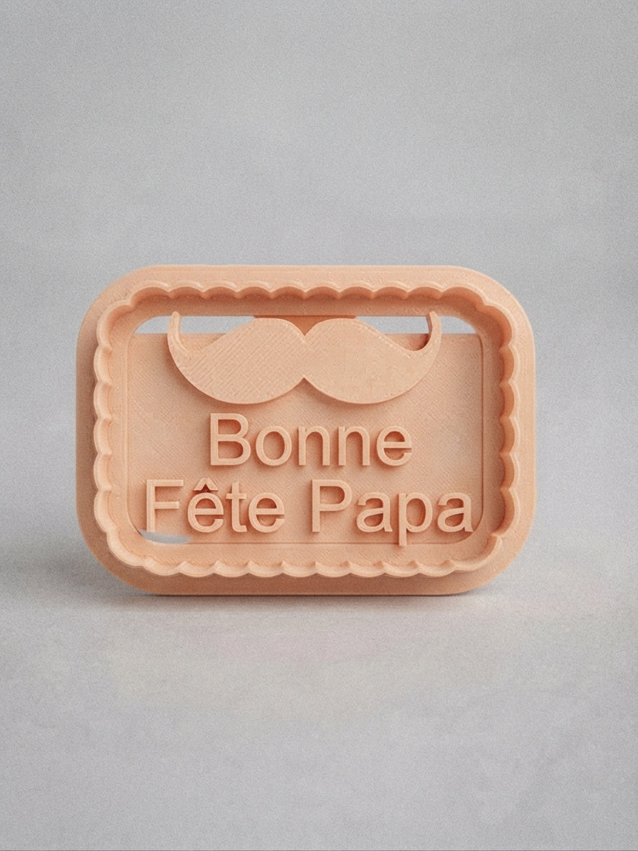Emporte-pièce « Bonne fête papa » pour la fête des pères